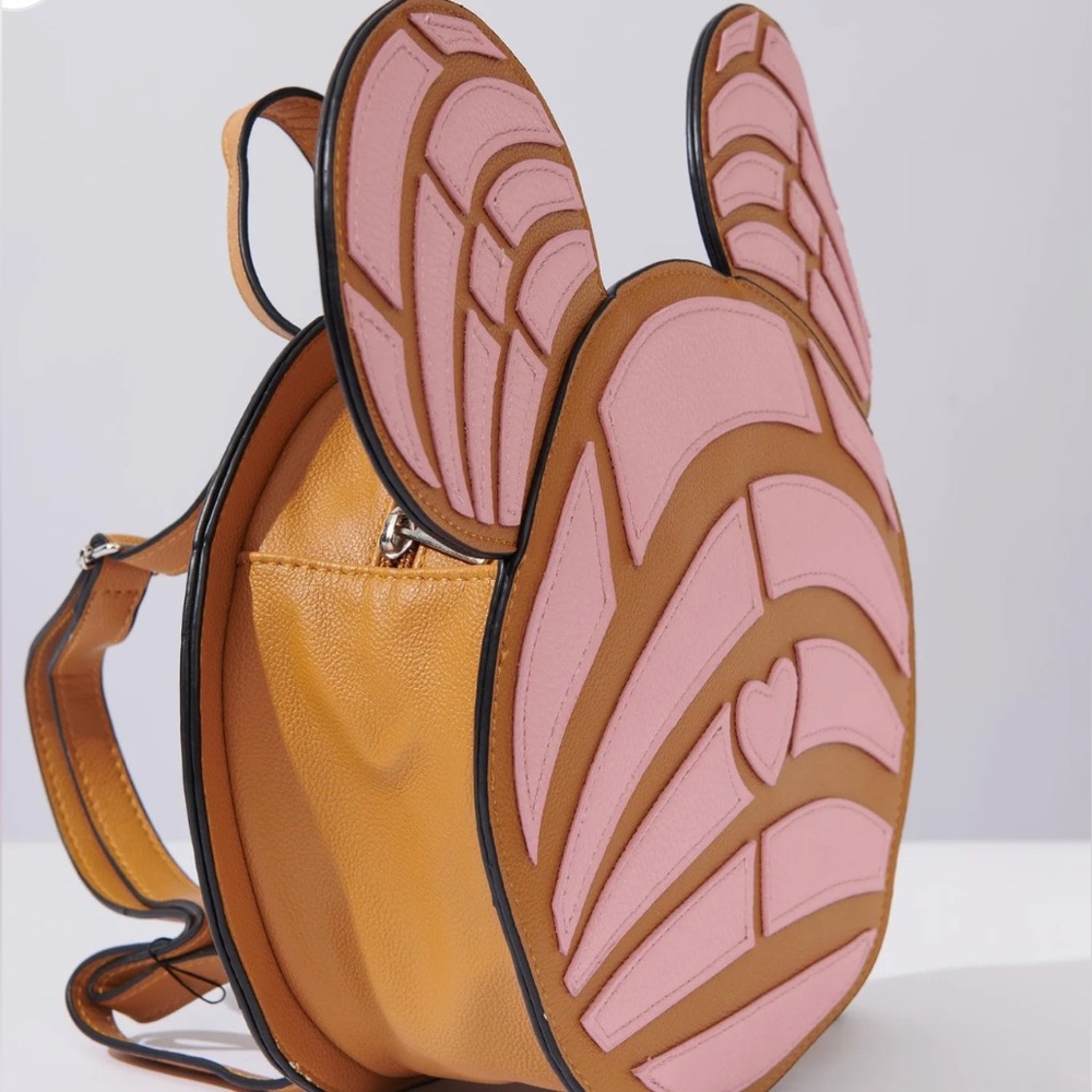 Tan and Pink Concha Mouse Backpack NWT - Picture 3 of 3
